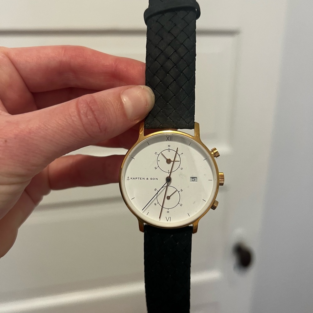 Black and Gold Watch